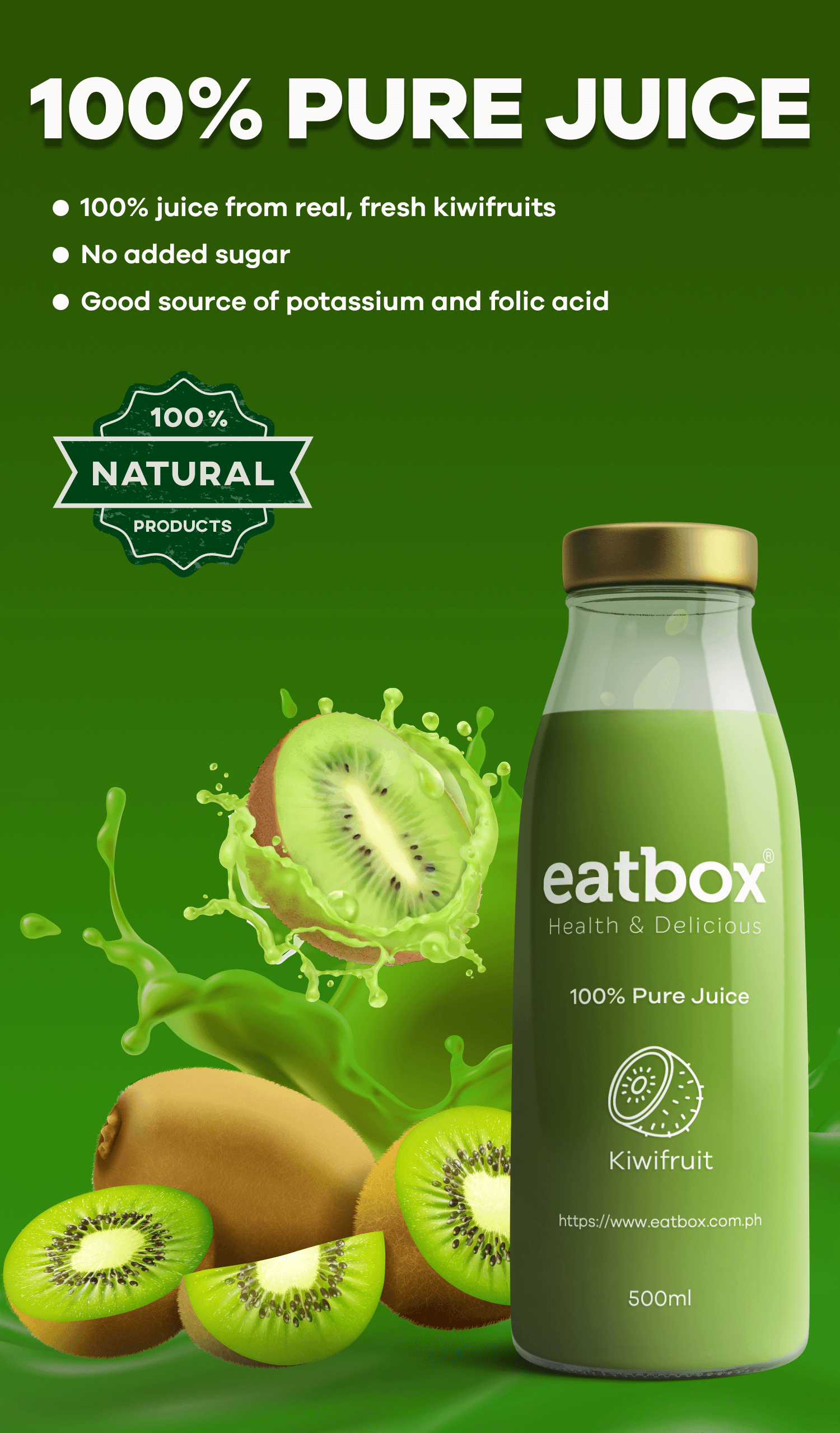 juice poster kiwifruit