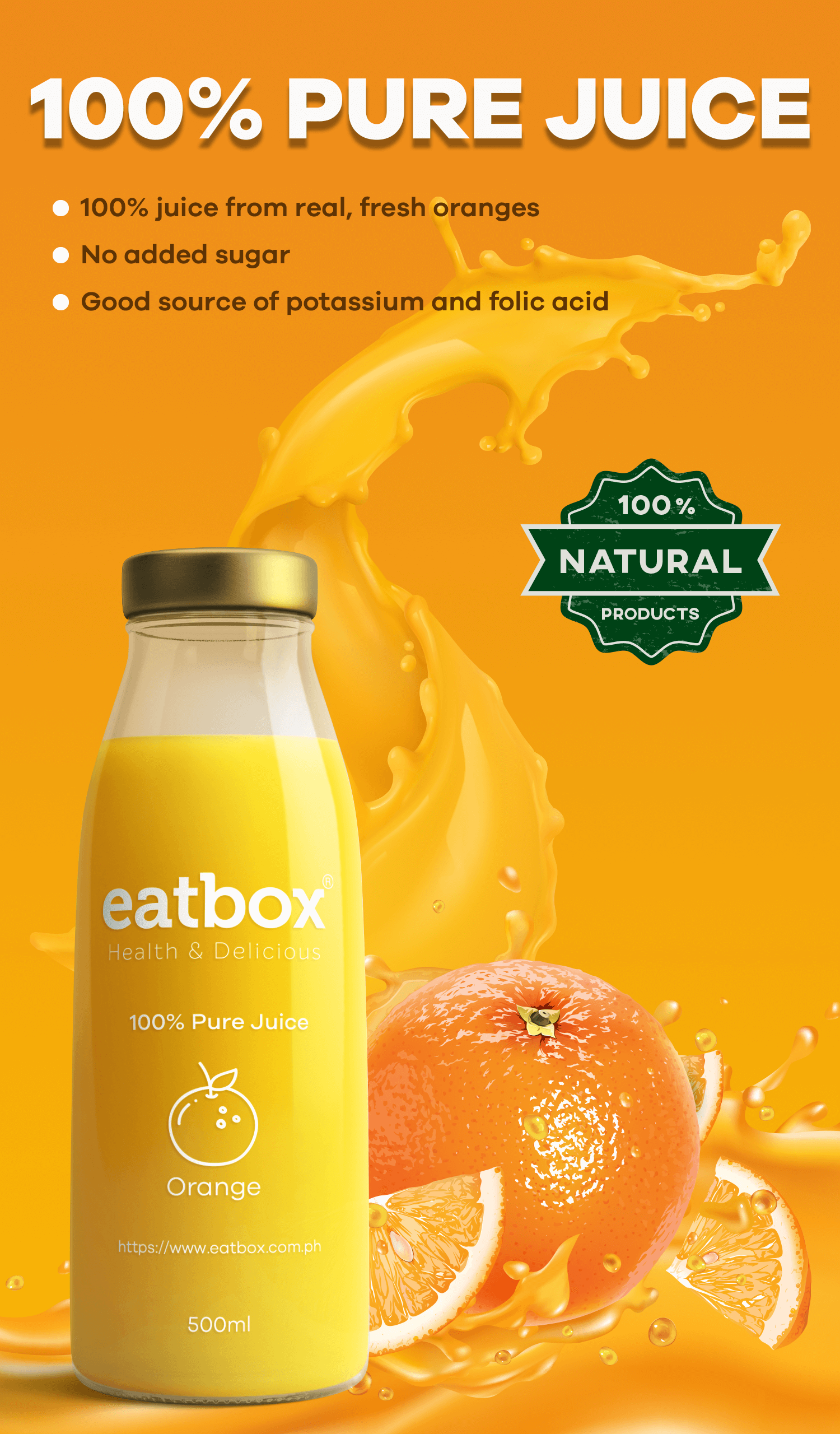 juice poster orange